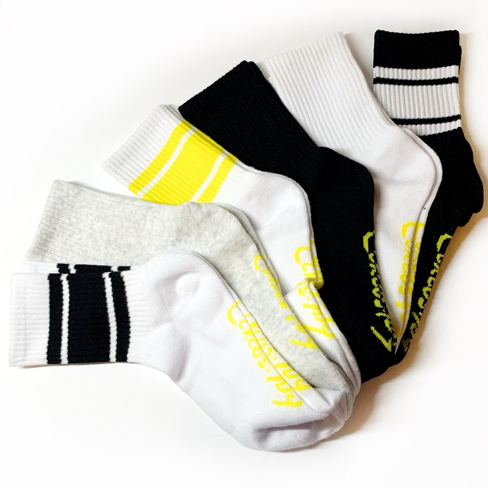 NWT Circus by Sam Edelman 5-Pack Crew Socks | Tennis Style | Cotton Blend